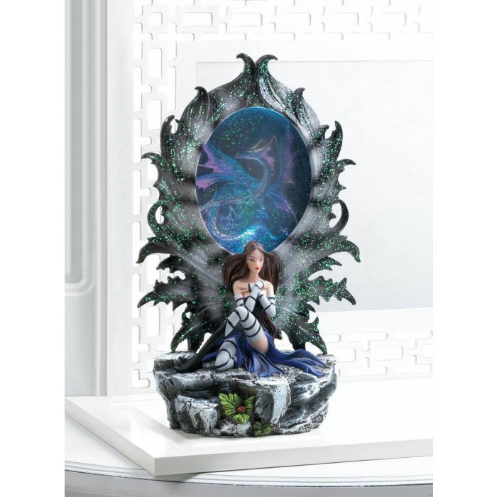 Lighted Fairy And Dragon