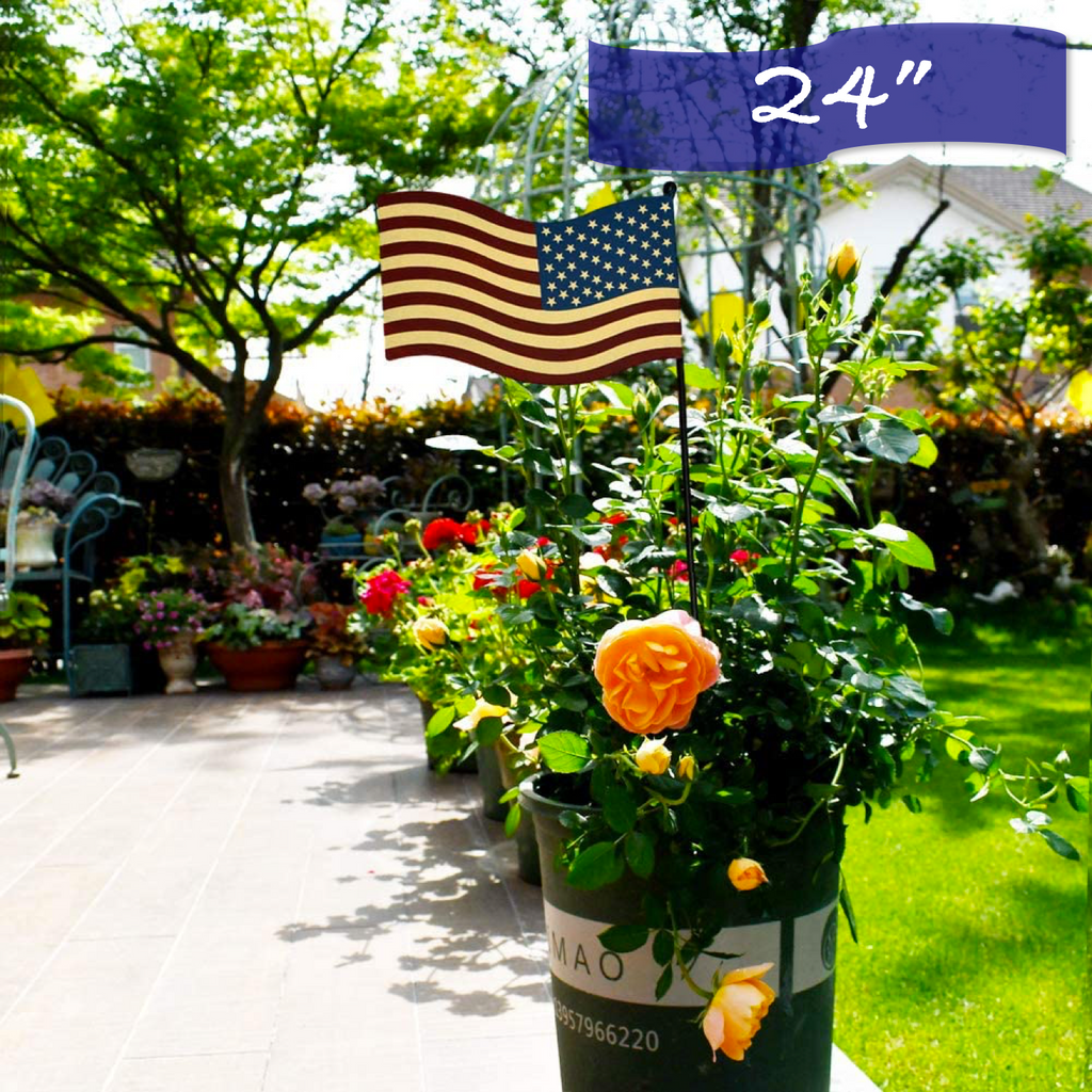 Metal American Flag Stake Collection