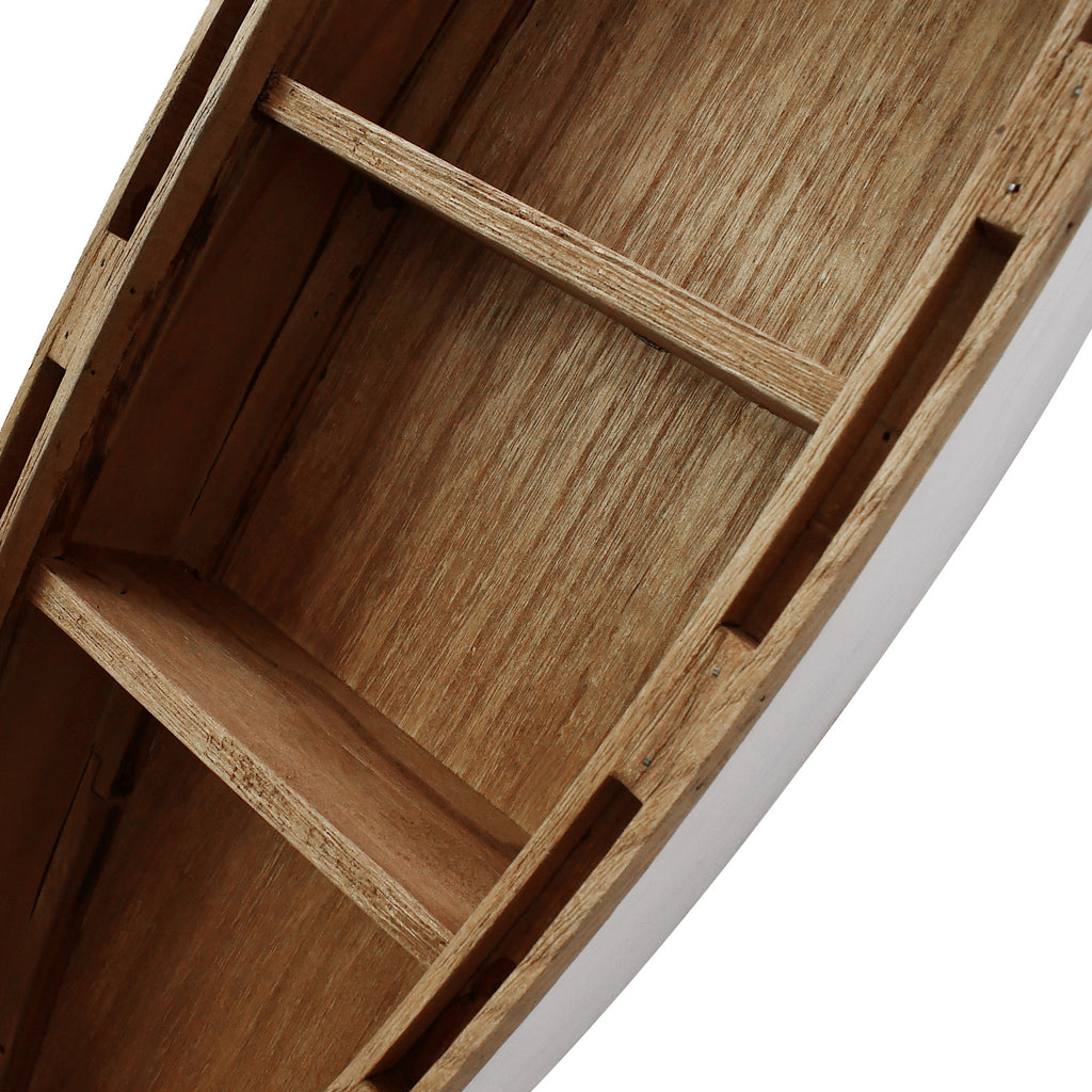 Decorative wooden canoe