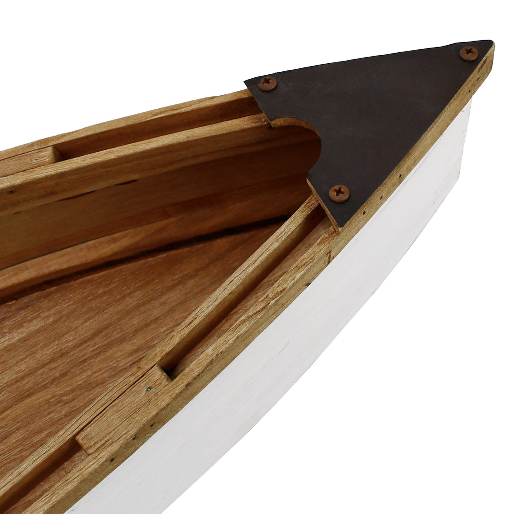 Decorative wooden canoe
