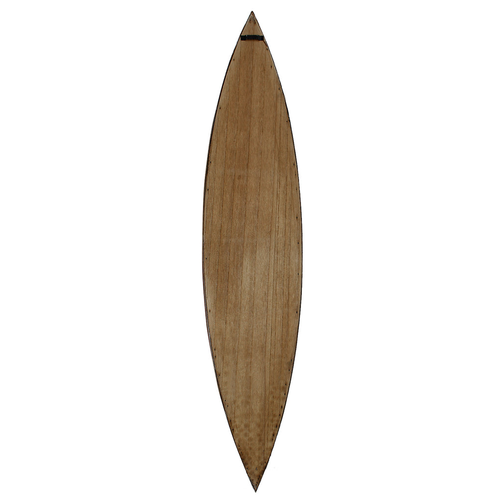Decorative wooden canoe