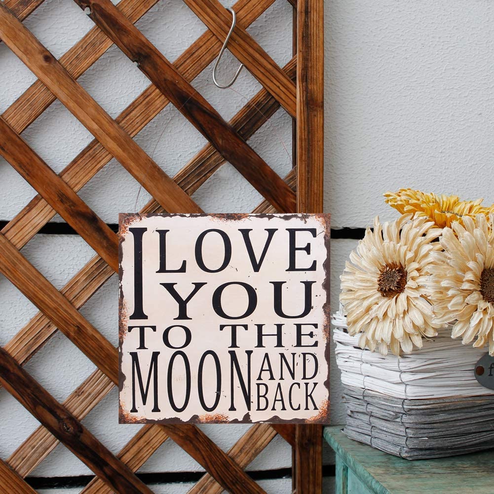 Vintage Metal Wall Sign Love