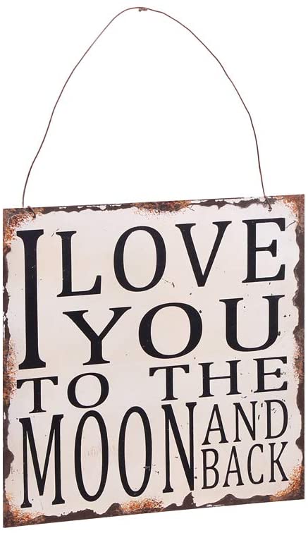 Vintage Metal Wall Sign Love