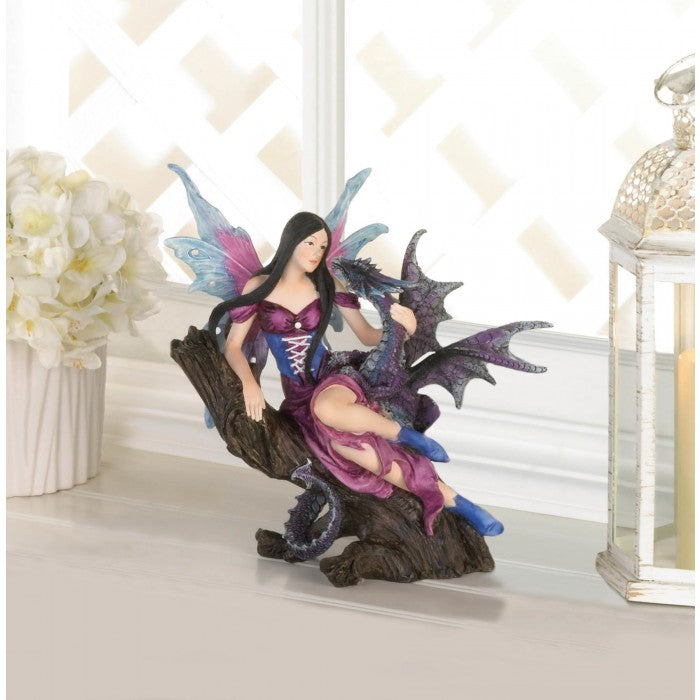 Fairy And Dragon Figurine