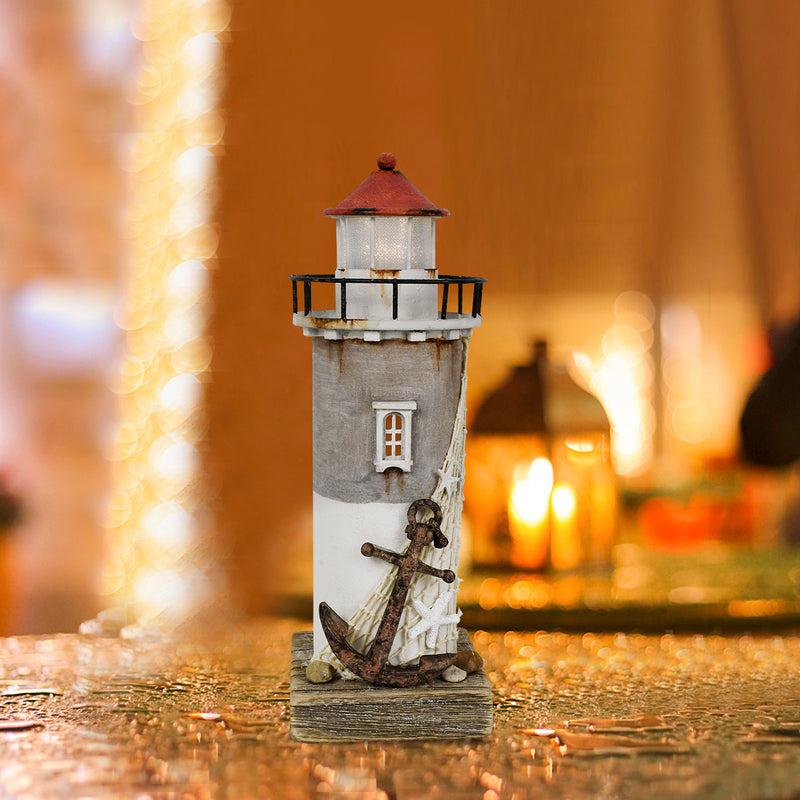 Lighthouse with lights 11.4"