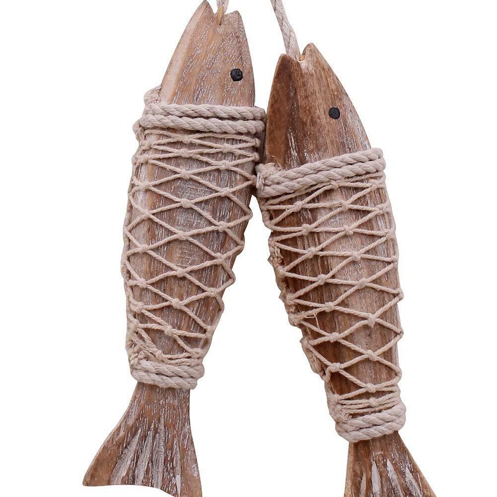 Wood Fish Decor Set