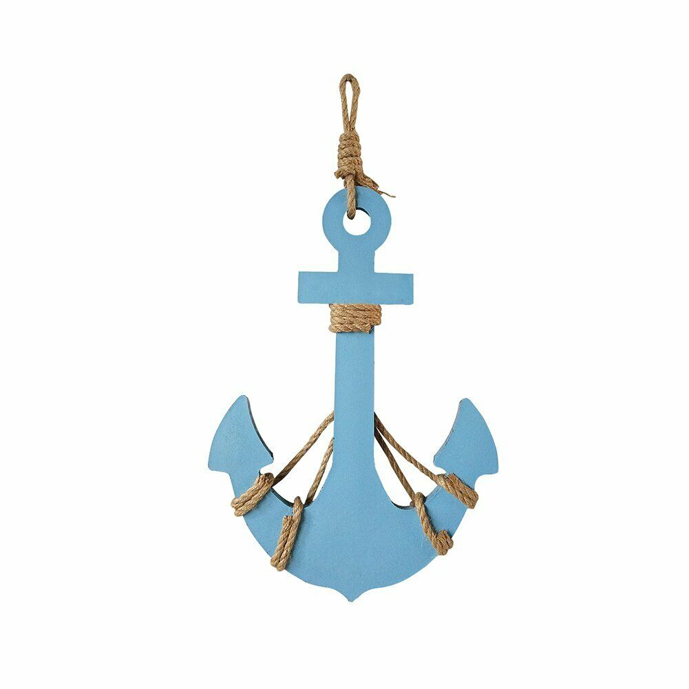 Wooden Nautical Decor Anchor Wall Hanging Ornament