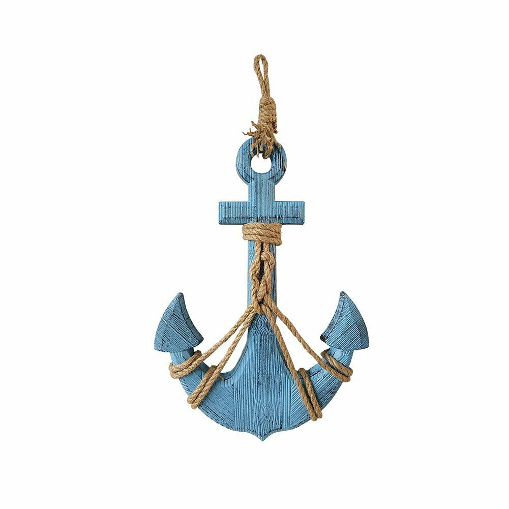 Wooden Nautical Decor Anchor Wall Hanging Ornament
