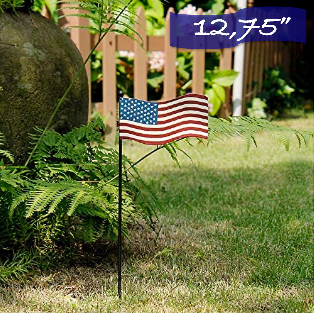 Metal American Flag Stake Collection