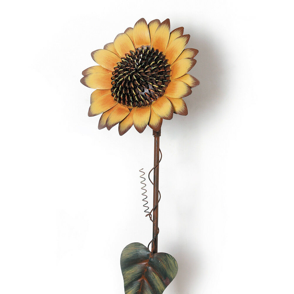 Metal Sunflower Garden Stake