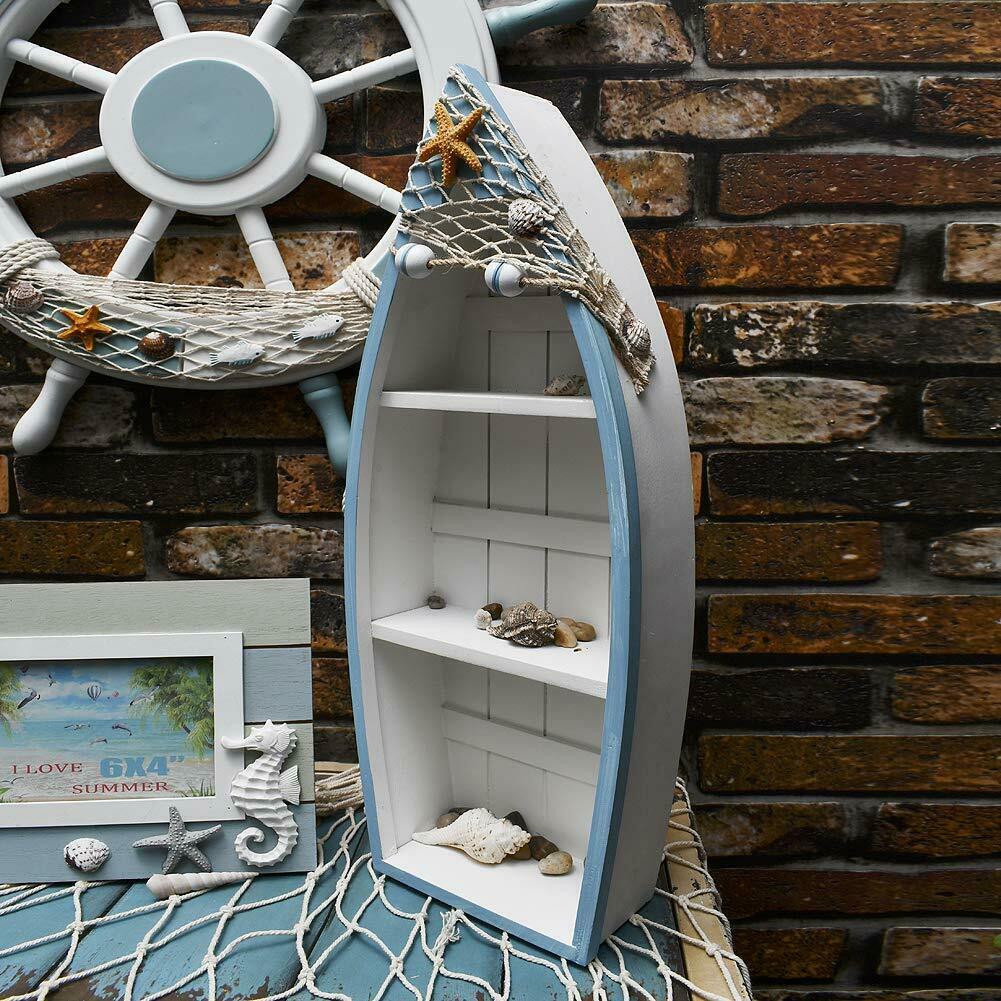 Wooden Boat Shelf Set