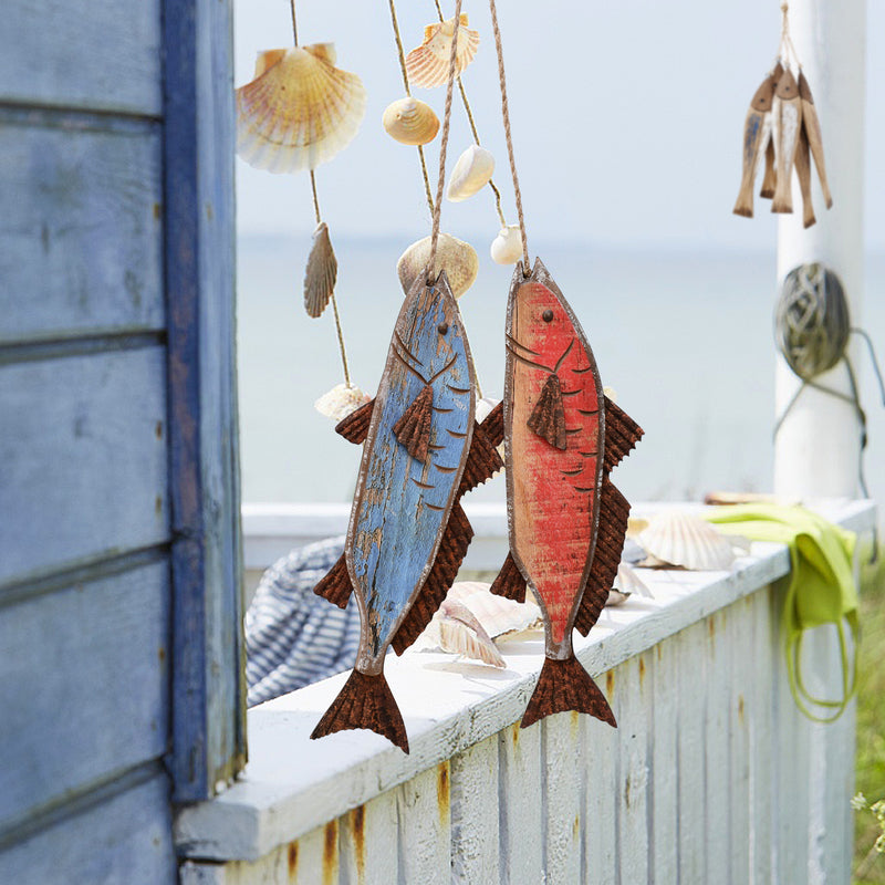 Antiqued pair of fish