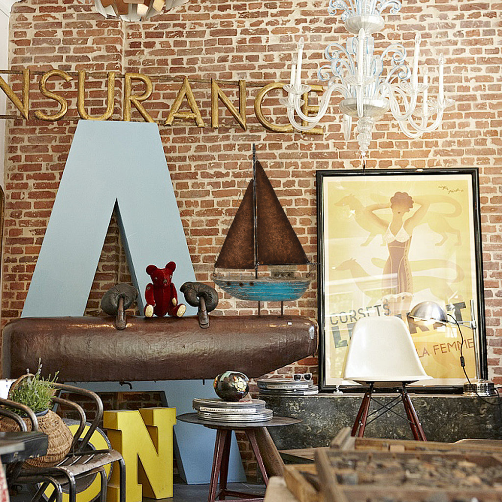 Antiqued Sailboat