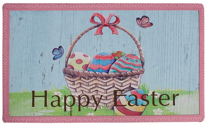 Doormat Happy Easter  Basket