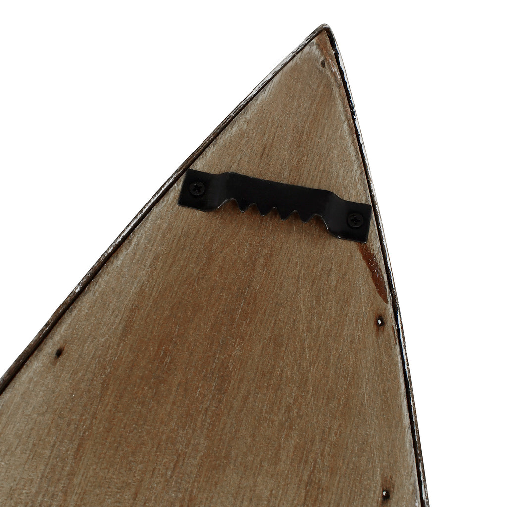 Decorative wooden canoe