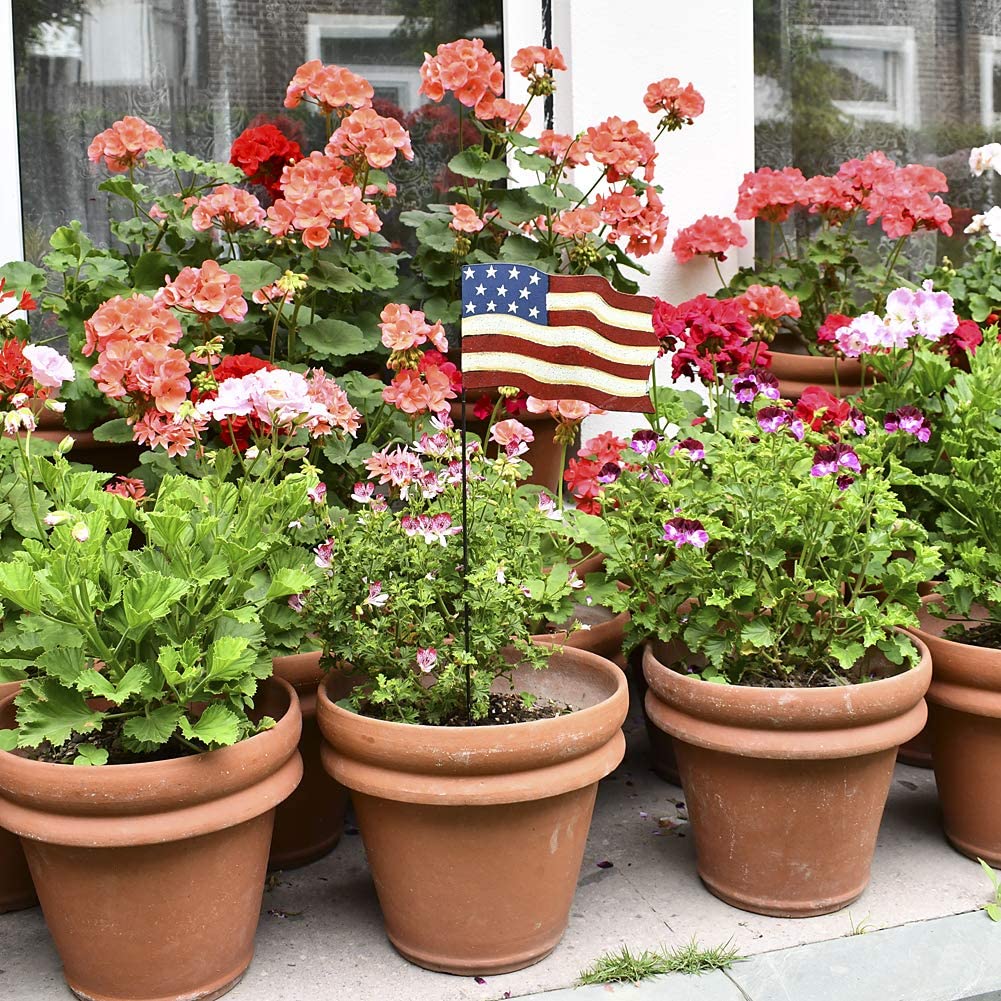 Metal American Flag Stake Collection