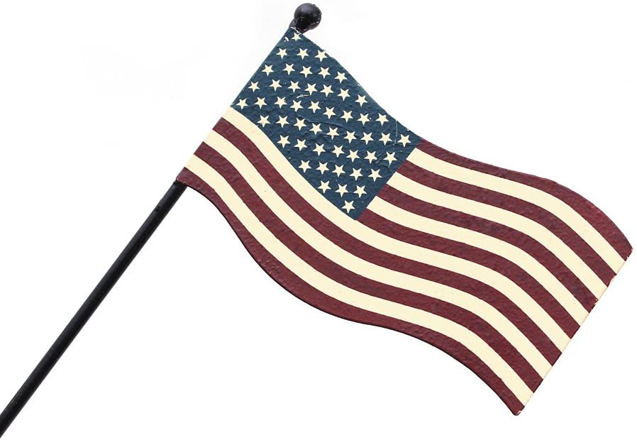 Metal American Flag Stake 12,75"