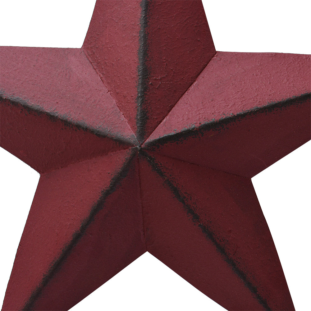 Metal Barn Star Red 12"