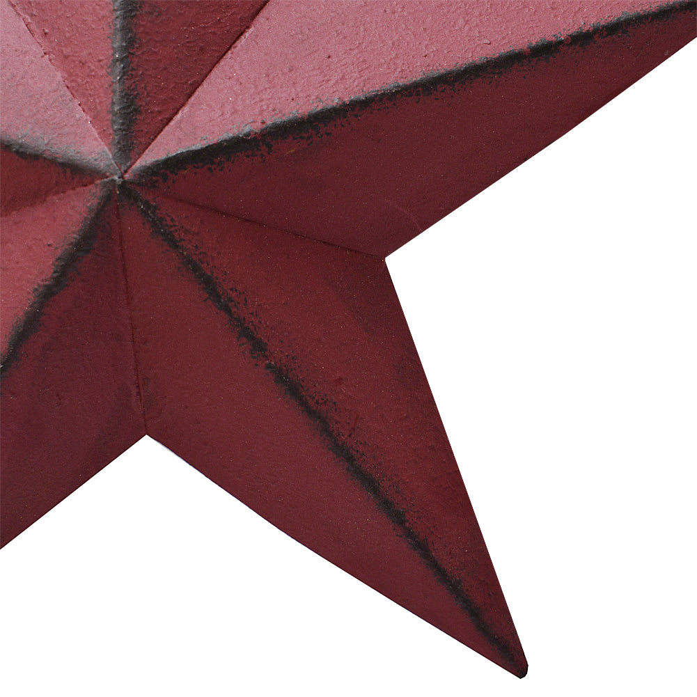 Metal Barn Star Red 12"