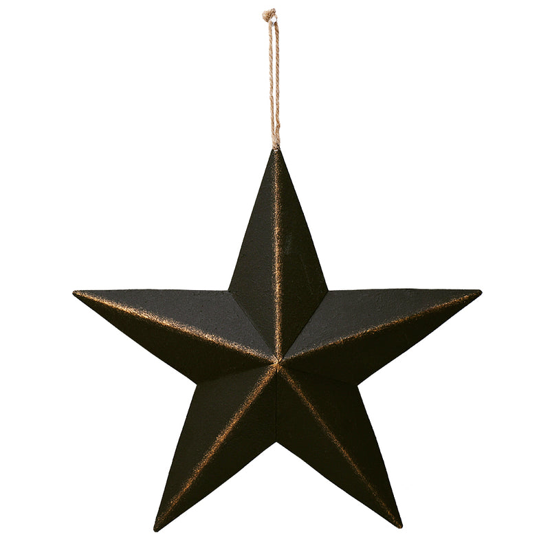 Metal Barn Star Black 12"