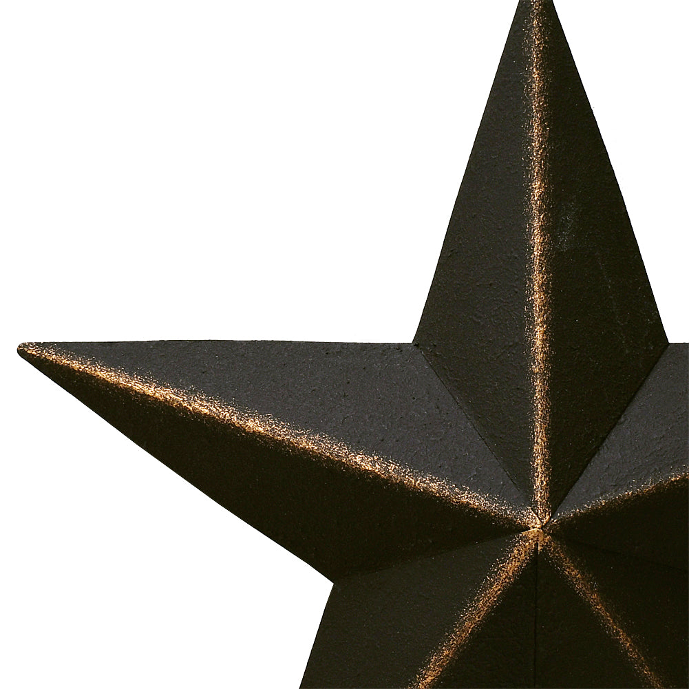 Metal Barn Star Black 12"