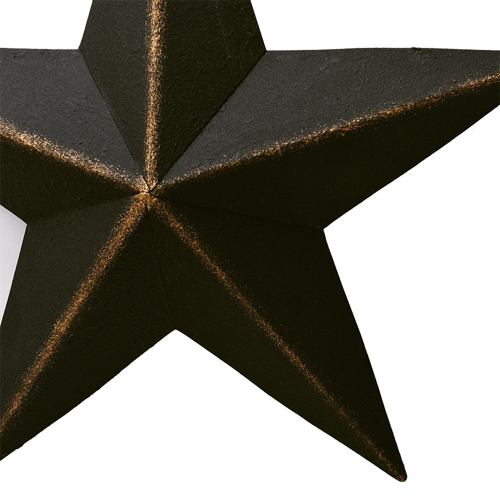 Metal Barn Star Black 12"