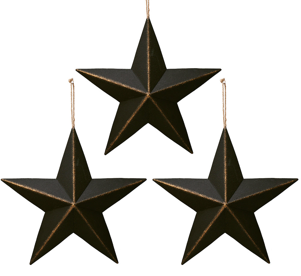 Metal Barn Star Black 12"