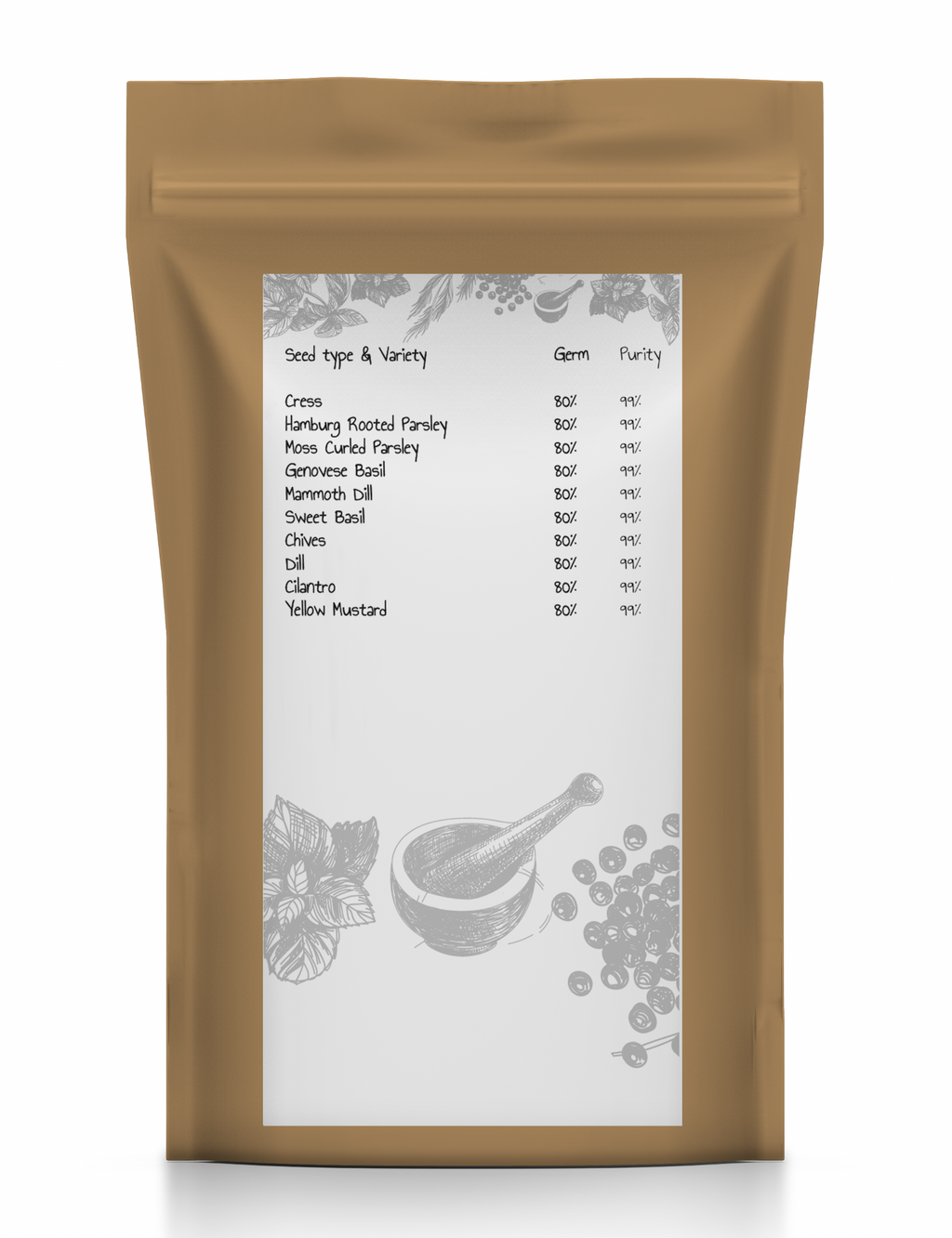 Vegetable + Herb + Plant Food Organic Seed Kit