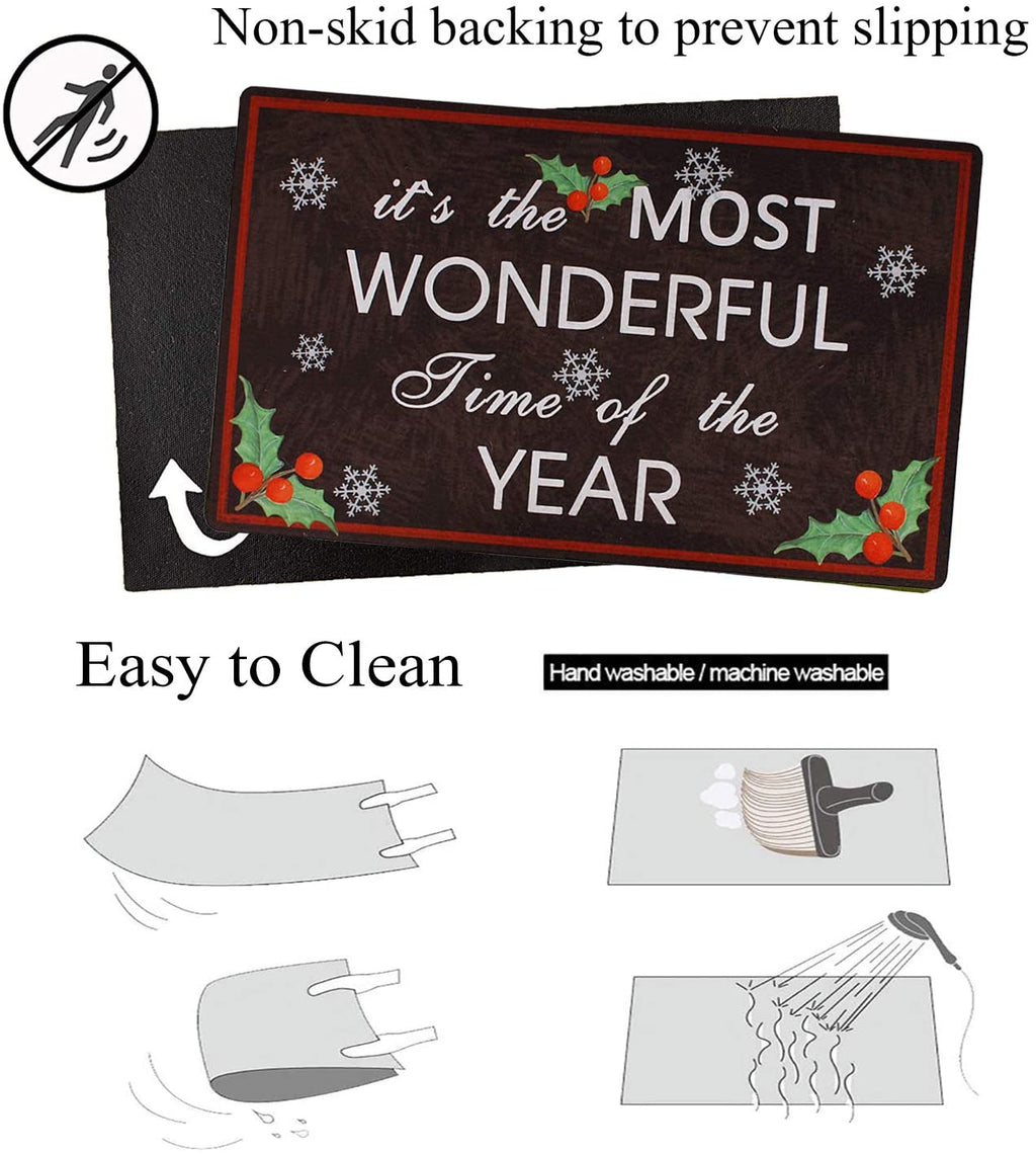 Christmas Doormat Most Wonderful Time