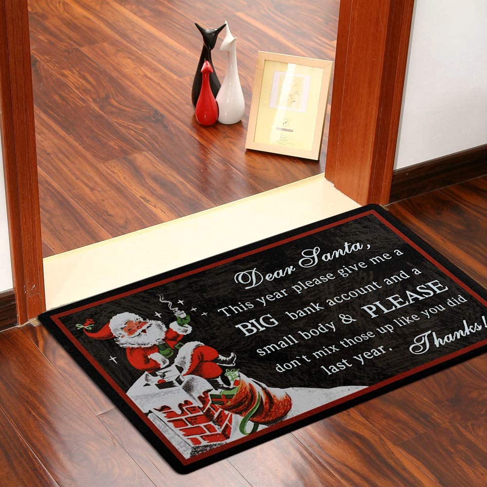 Christmas Doormat Dear Santa