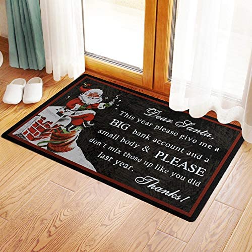 Christmas Doormat Dear Santa