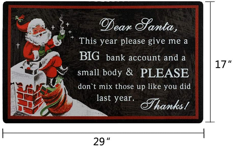 Christmas Doormat Dear Santa