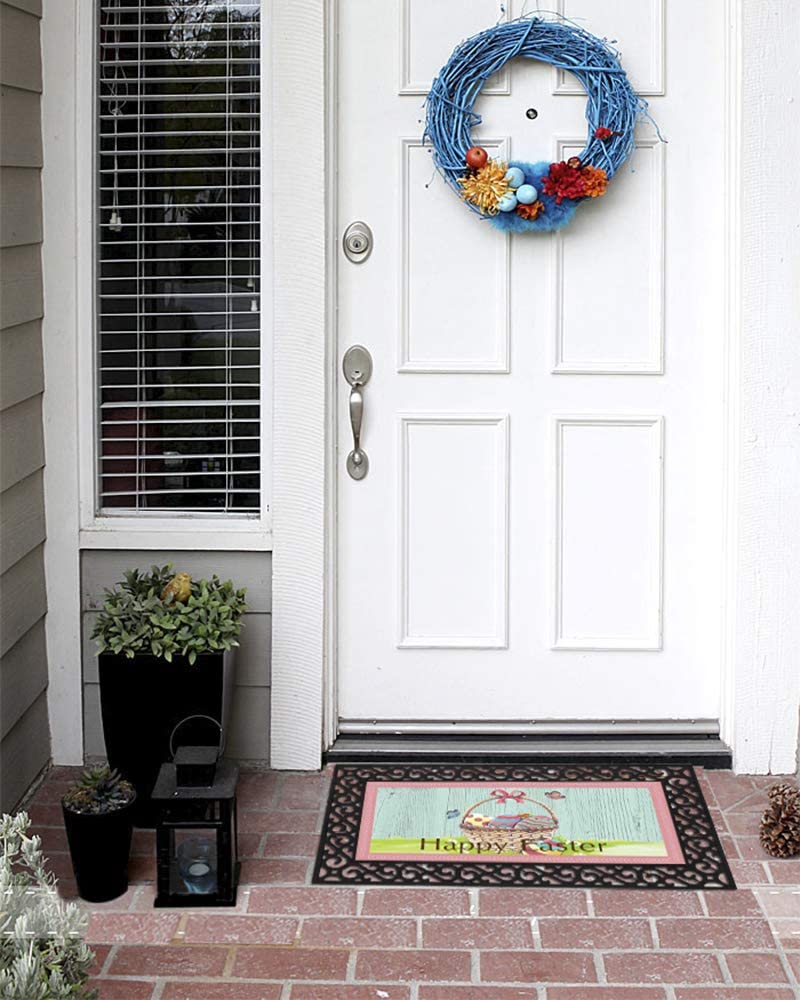 Doormat Happy Easter Rubber