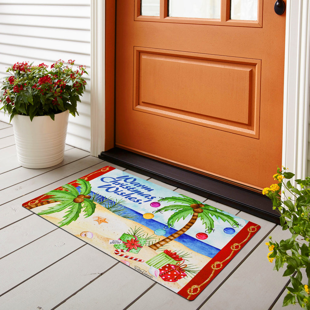 Christmas Doormat Warm Wishes