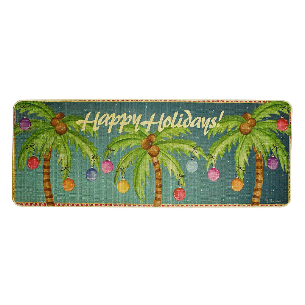 Doormat Christmas Palm Trees