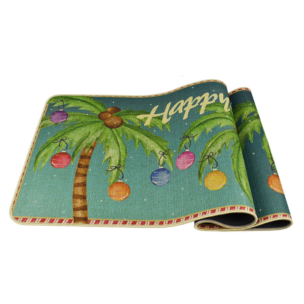 Doormat Christmas Palm Trees