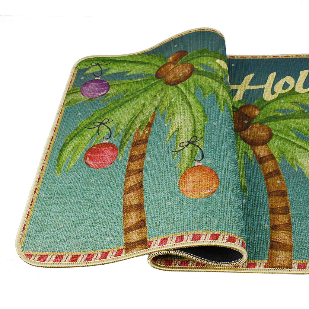 Doormat Christmas Palm Trees