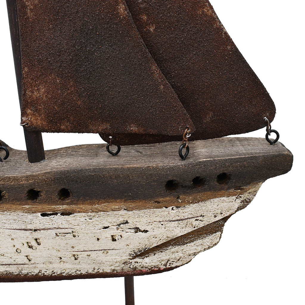 Wooden Metal Sailboat