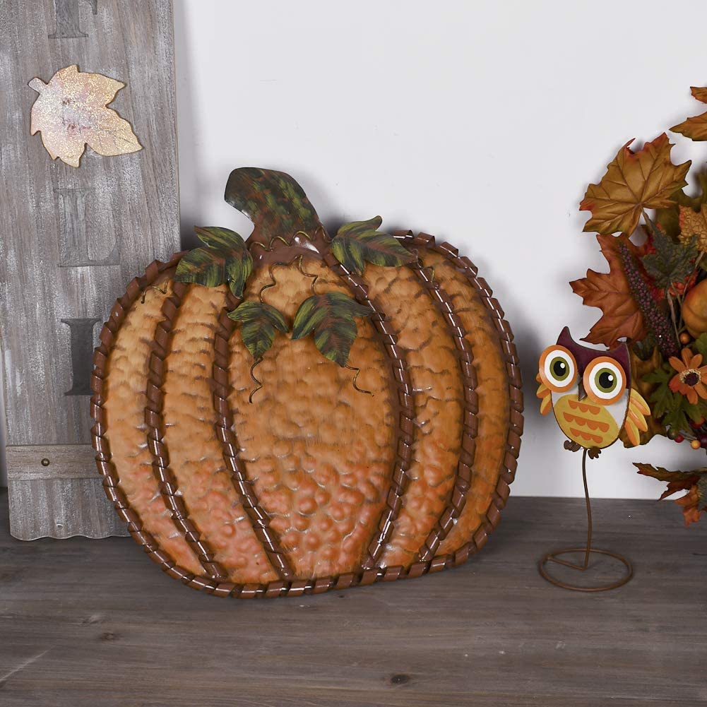 Metal Pumpkin 19"