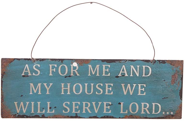 Vintage Metal Wall Sign 18"