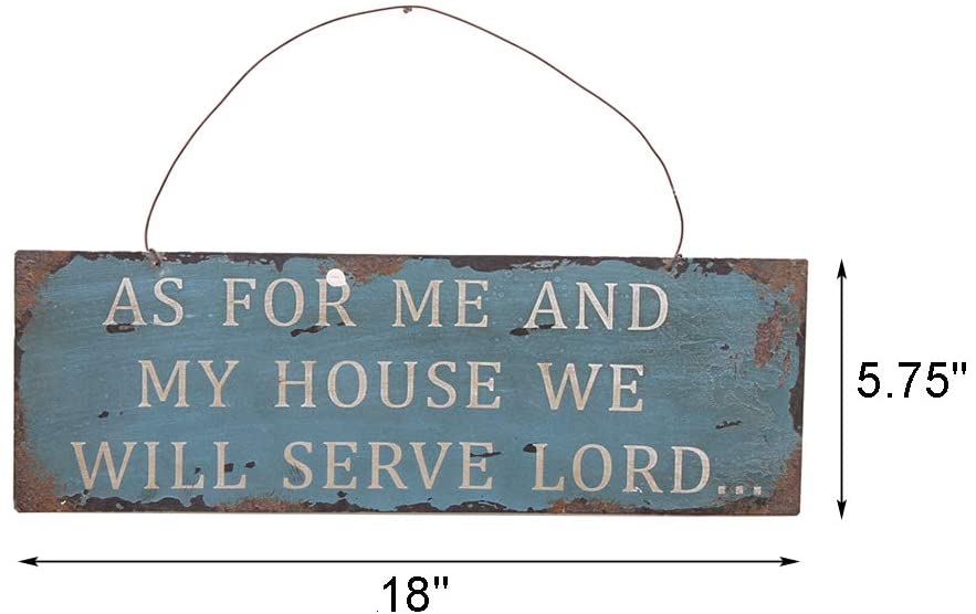 Vintage Metal Wall Sign 18"