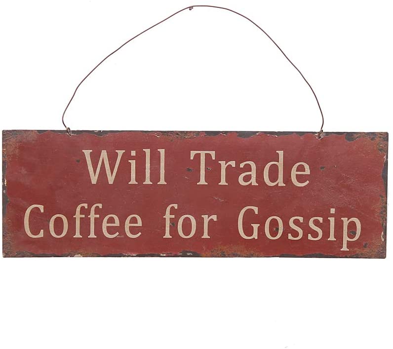 Vintage Metal Wall Sign 18"