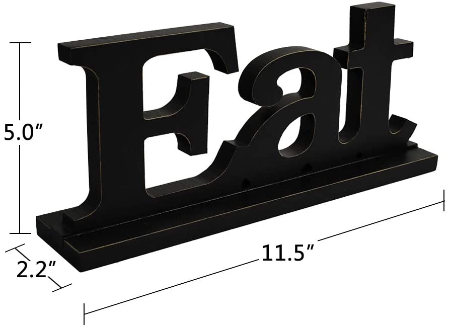 Rustic Wood Sign Eat