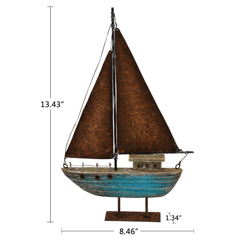 Antiqued Sailboat