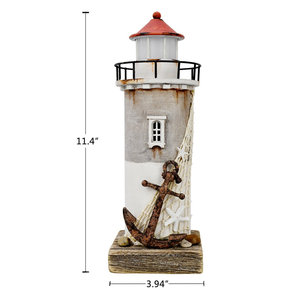 Lighthouse with lights 11.4"