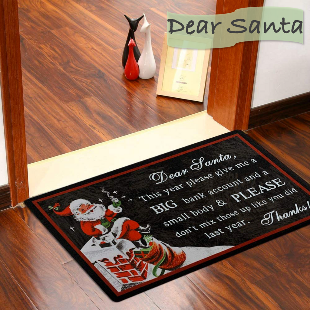 Christmas Doormat Dear Santa