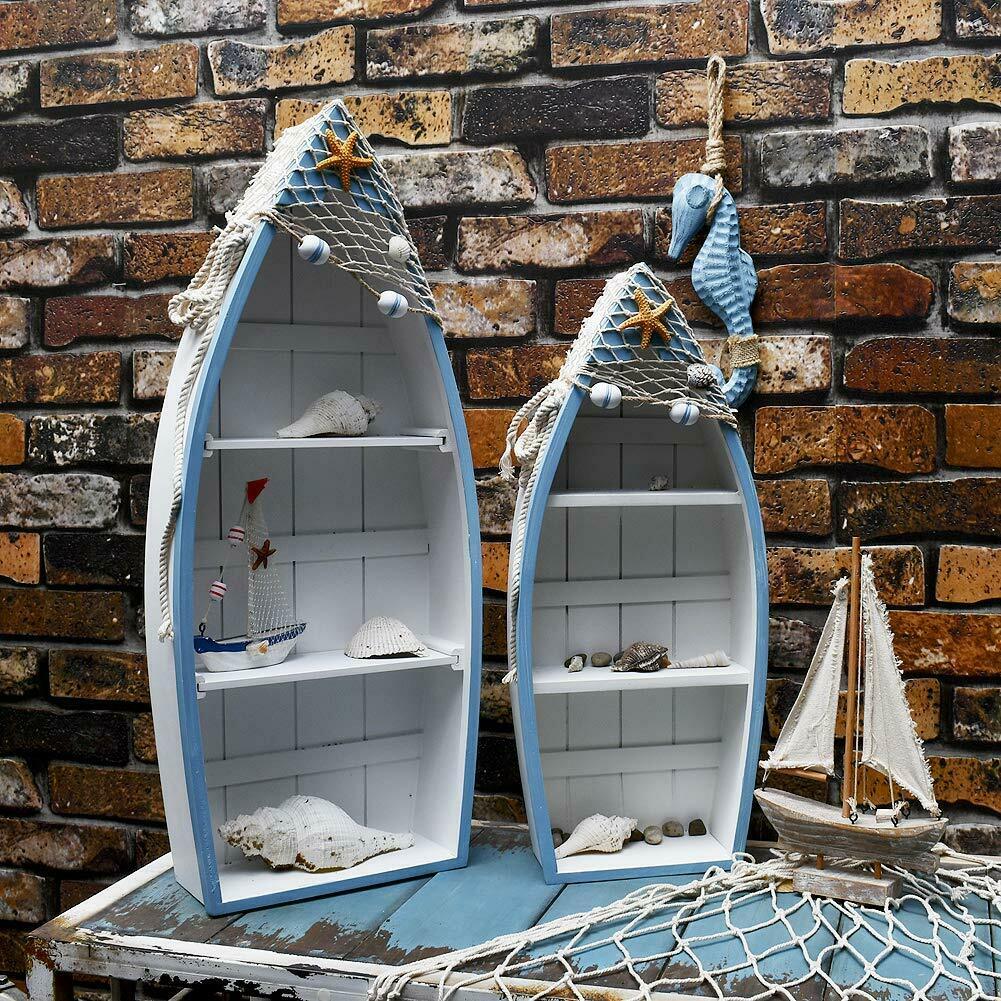 Wooden Boat Shelf Set