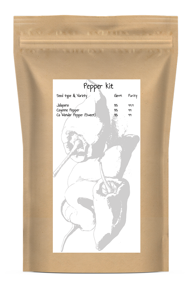 Organic Peppers Seed Kit