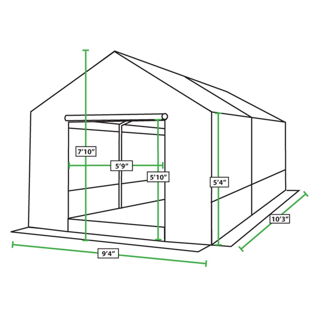 Greenhouse Kit 10 ft x 10 ft