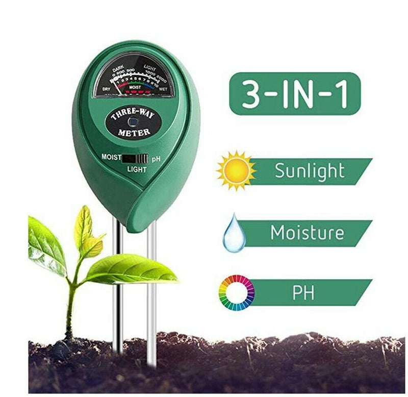 3 in 1 Digital PH Sunlight Moisture Tester